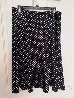 Abstract polka dot skirt
